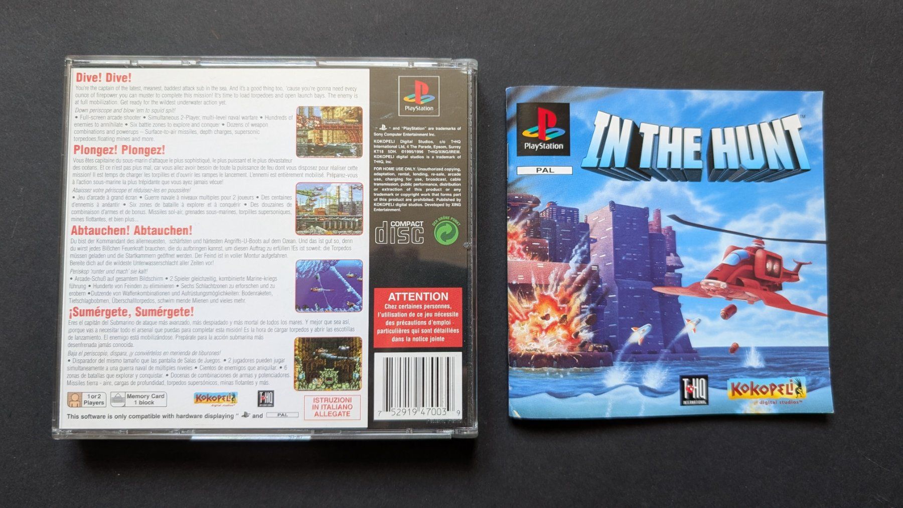 Giochi: In the Hunt | Playstation 1 | PS1 – Usato da Bottmingen venduto da dan_c5wb 1