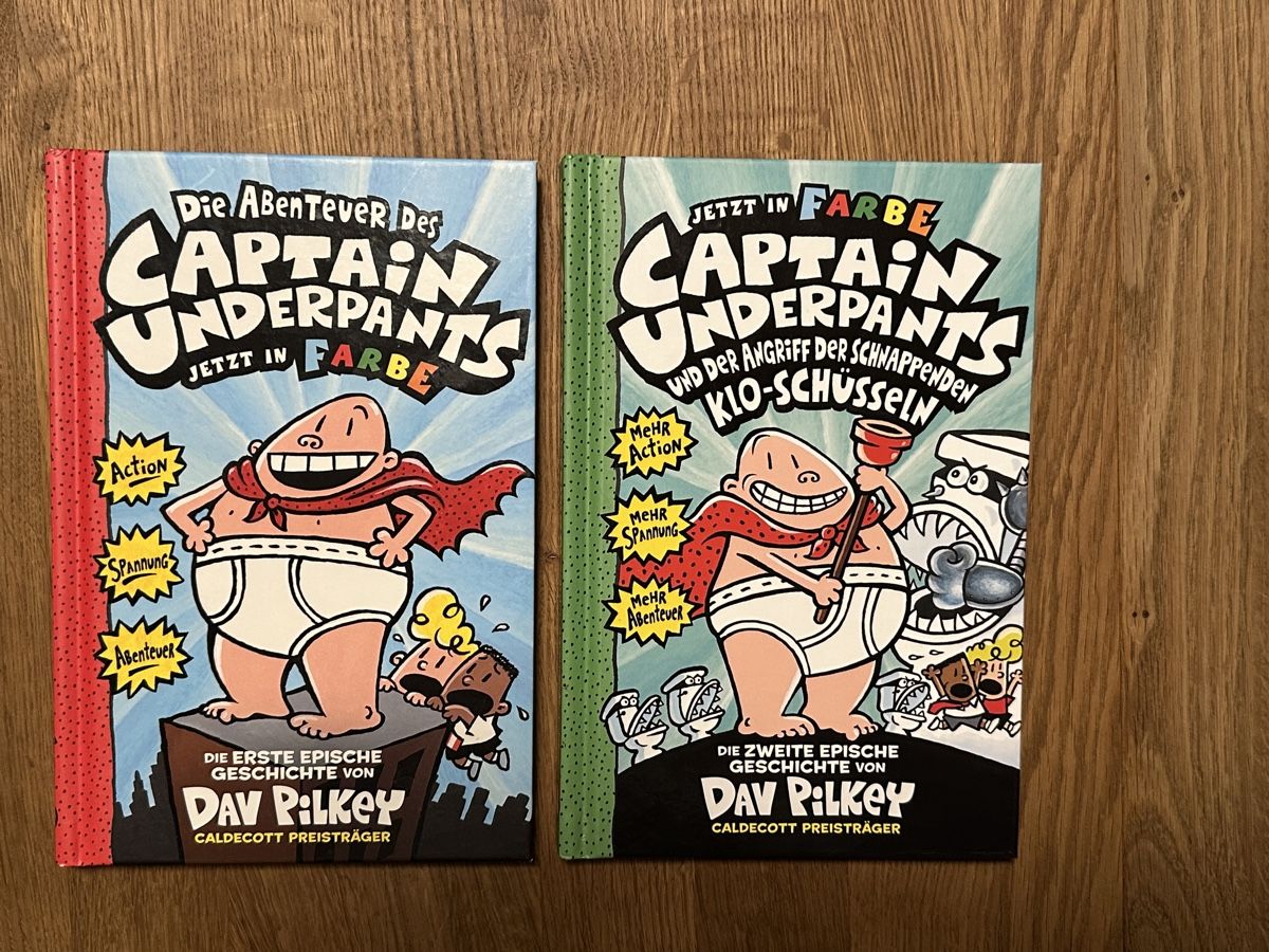 Livres: Captain Underpants Band 1 + 2 – D'occasion à Windlach par Binchen0