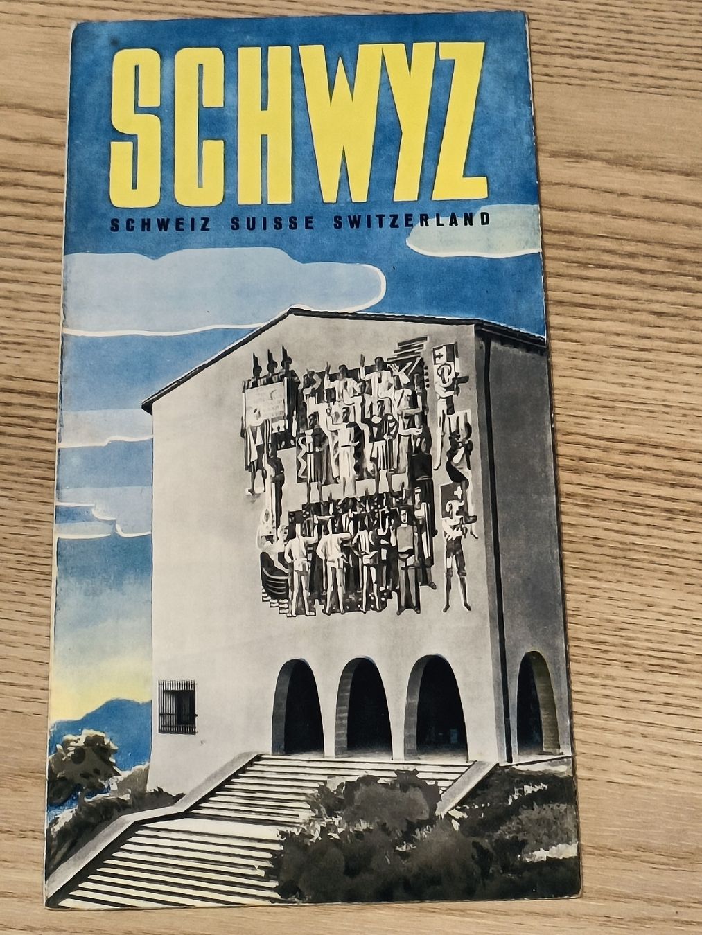 Documenti: Litho Prospekt / Schwyz - Ausgabe ca. 1930 – Usato da Brugg AG venduto da Ente015 3