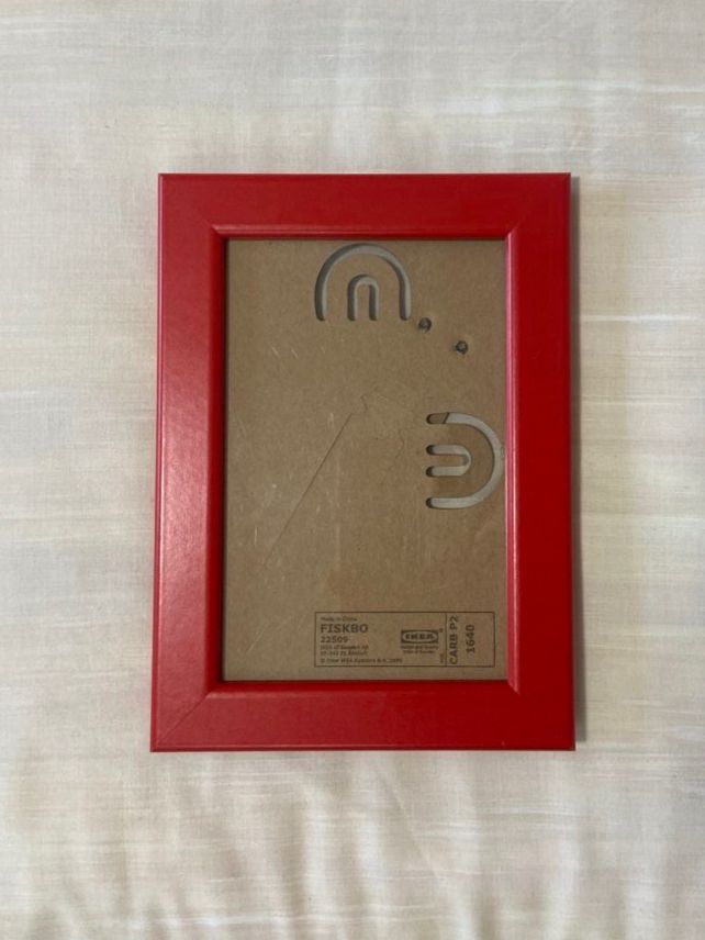 Ikea Cornici: Roter Bilderrahmen 13x18 IKEA FISKBO – Nuovo (secondo la descrizione) da Zürich venduto da dedasiba