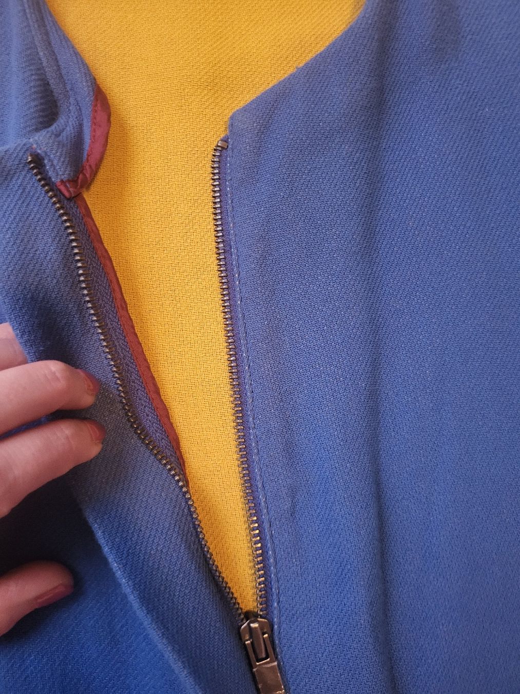 Benetton Jacken: Benetton Damen Übergangsjacke Blau einzigartig, ca. Grösse S – Gebraucht aus Malans GR von caroline_F.85 3