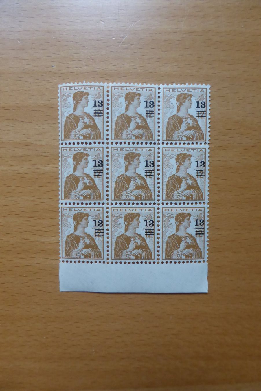 Tutti i francobolli: CH - Briefmarken - Helvetia 9 Marken Bogen – Nuovo (secondo la descrizione) da Brunnadern venduto da lesezirkel