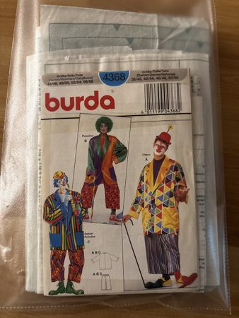 Burda Schnittmuster für Clown Kostüm