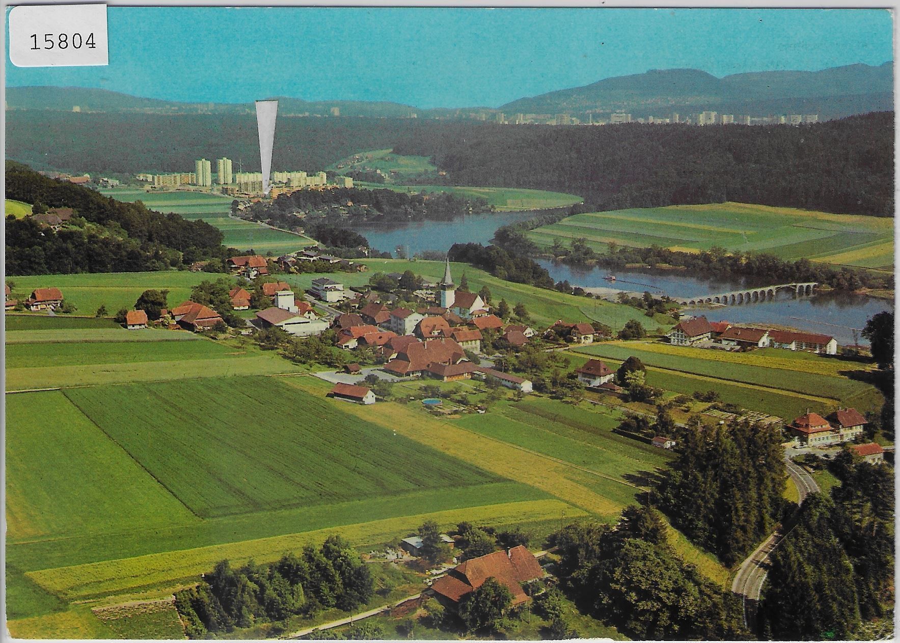 Cartoline postali: Flugaufnahme Wohlen BE Bern – Usato da Ettingen venduto da Kartenplanet
