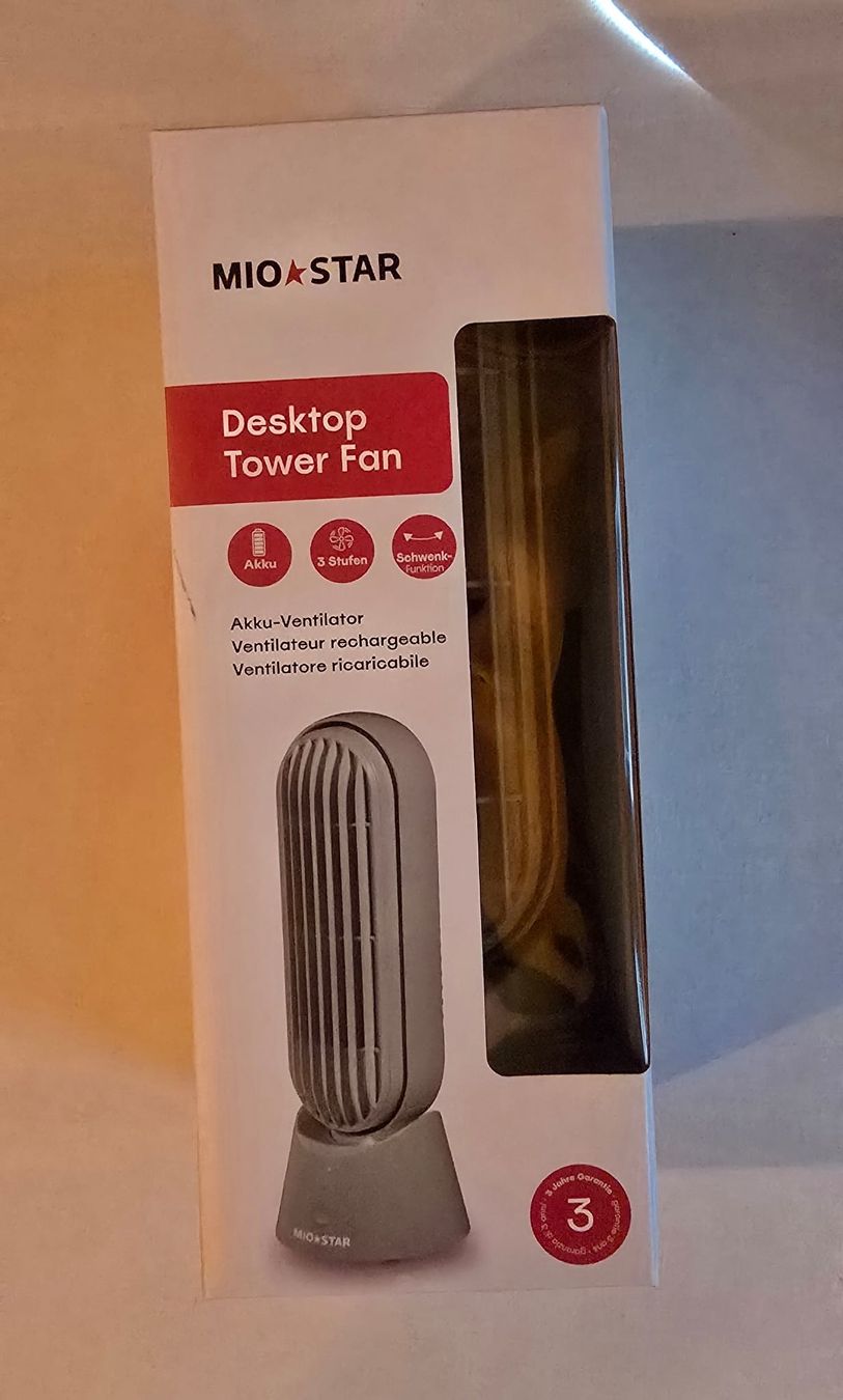 Mio Star Ventilatoren: MIOSTAR Desktop Tower Fan Akku-Ventilator neu – Neu und originalverpackt aus Uster von bar_99f8