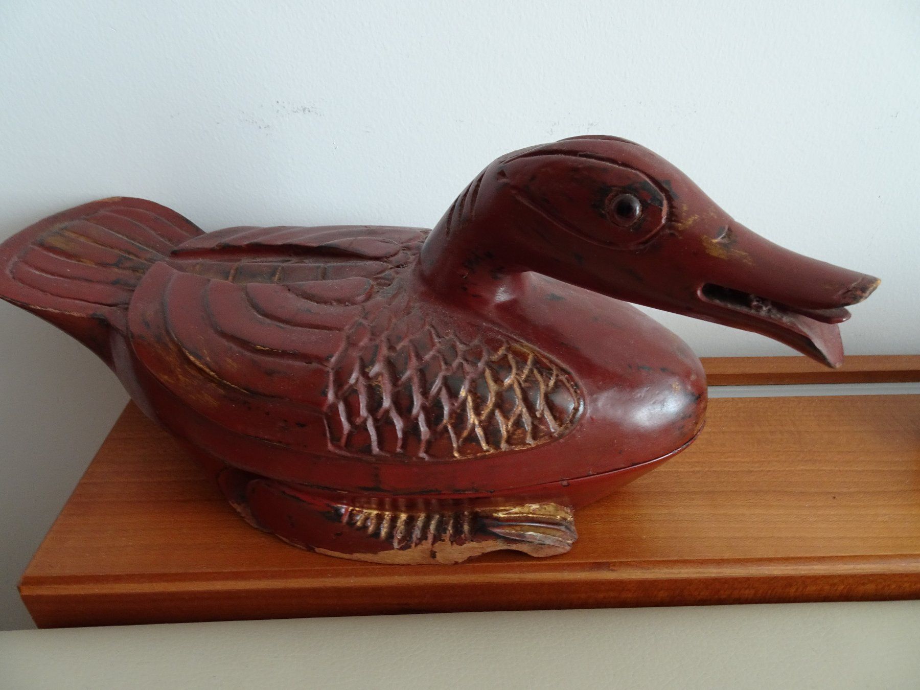 Statuette: alte Holz - Ente  - 2-teilig – Usato da Vitznau venduto da Mina60