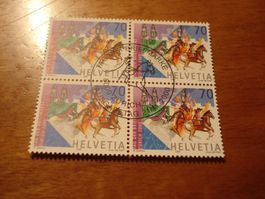 Sondermarke Sechseläuten, 2000. FDC + 4erblock ET-o