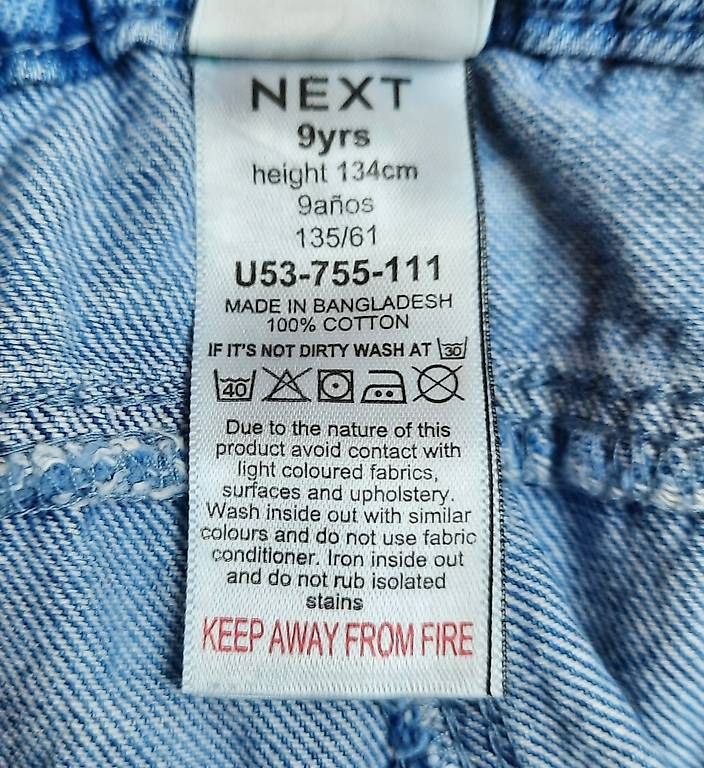 Next Pantaloni: Jeans kurz von next, Mädchen, Gr. 134 – Usato da Wallisellen venduto da denisepe 2
