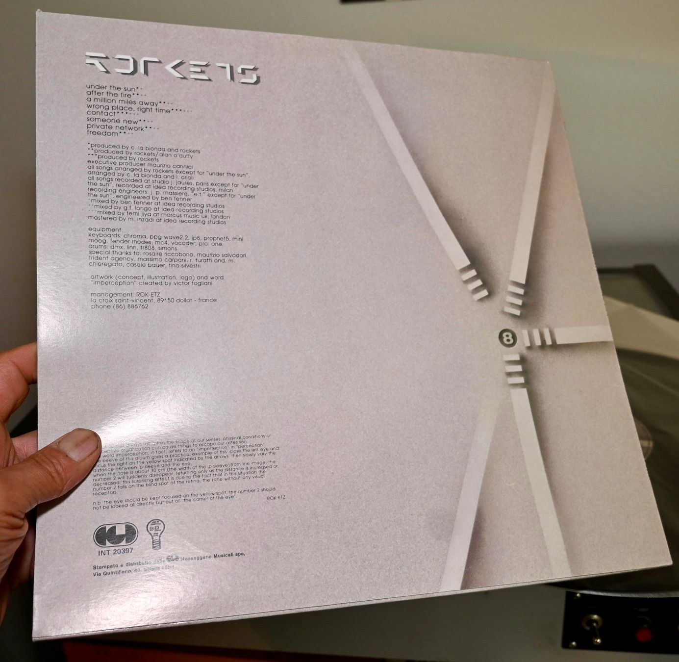 Dischi in vinile: SYNTH POP Rockets – Imperception ITALY 1984 VG++ – Usato da Pfaffhausen venduto da mono_rec 2