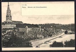 AK Bern, Münster mit Schwellenmätteli