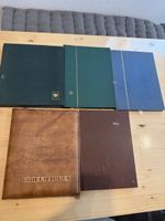 5 Briefmarken Alben - teilweise gefüllt 