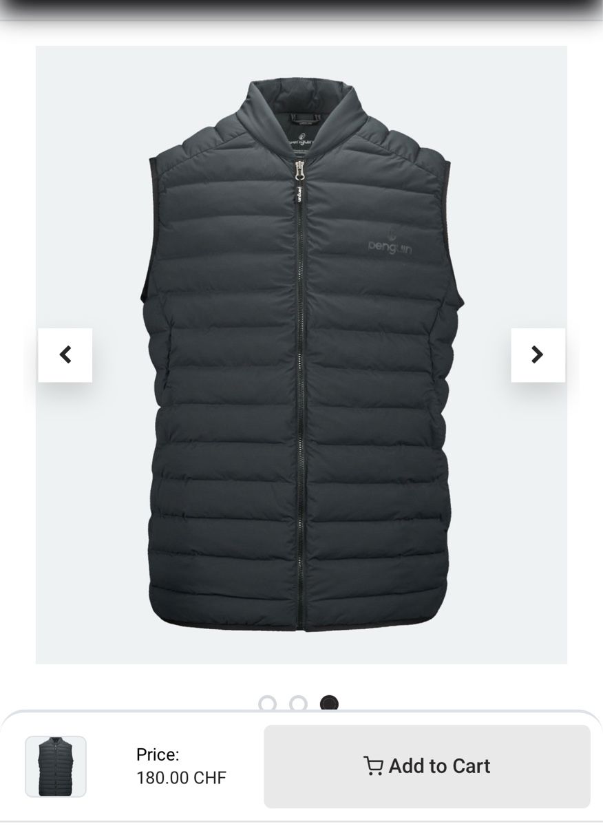Gilet & Giacche senza maniche: Fiberball-Isolation Weste von Penguin, Gr. M, neu – Nuovo e nell'imballaggio originale da Luzern venduto da Portfino