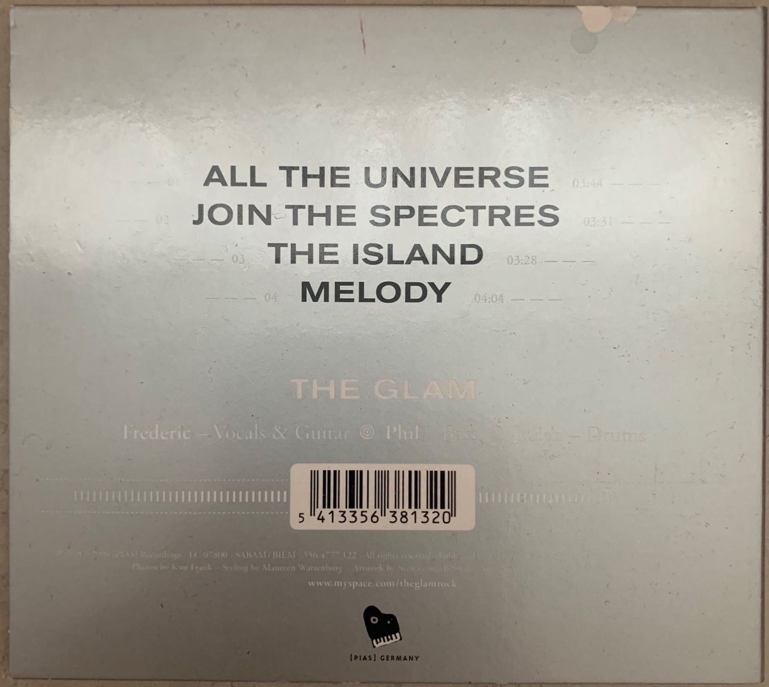 CD: The Glam - All the Universe – Usato da Zürich venduto da recordman01 1