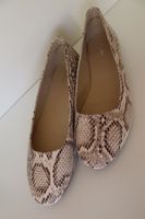 Damen-Ballerinas, Grösse 41, Schlangenmuster - NEU