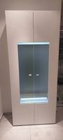Vitrine mit farbwechselnden Licht
