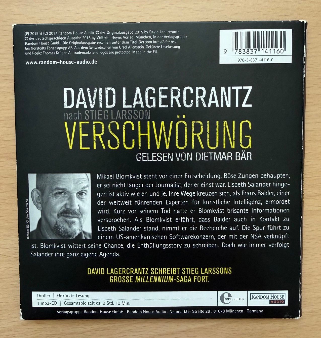 Audiolibri: David Lagercrantz nach Stieg Larsson - Verschwörung – Usato da Liestal venduto da 99katzen 1