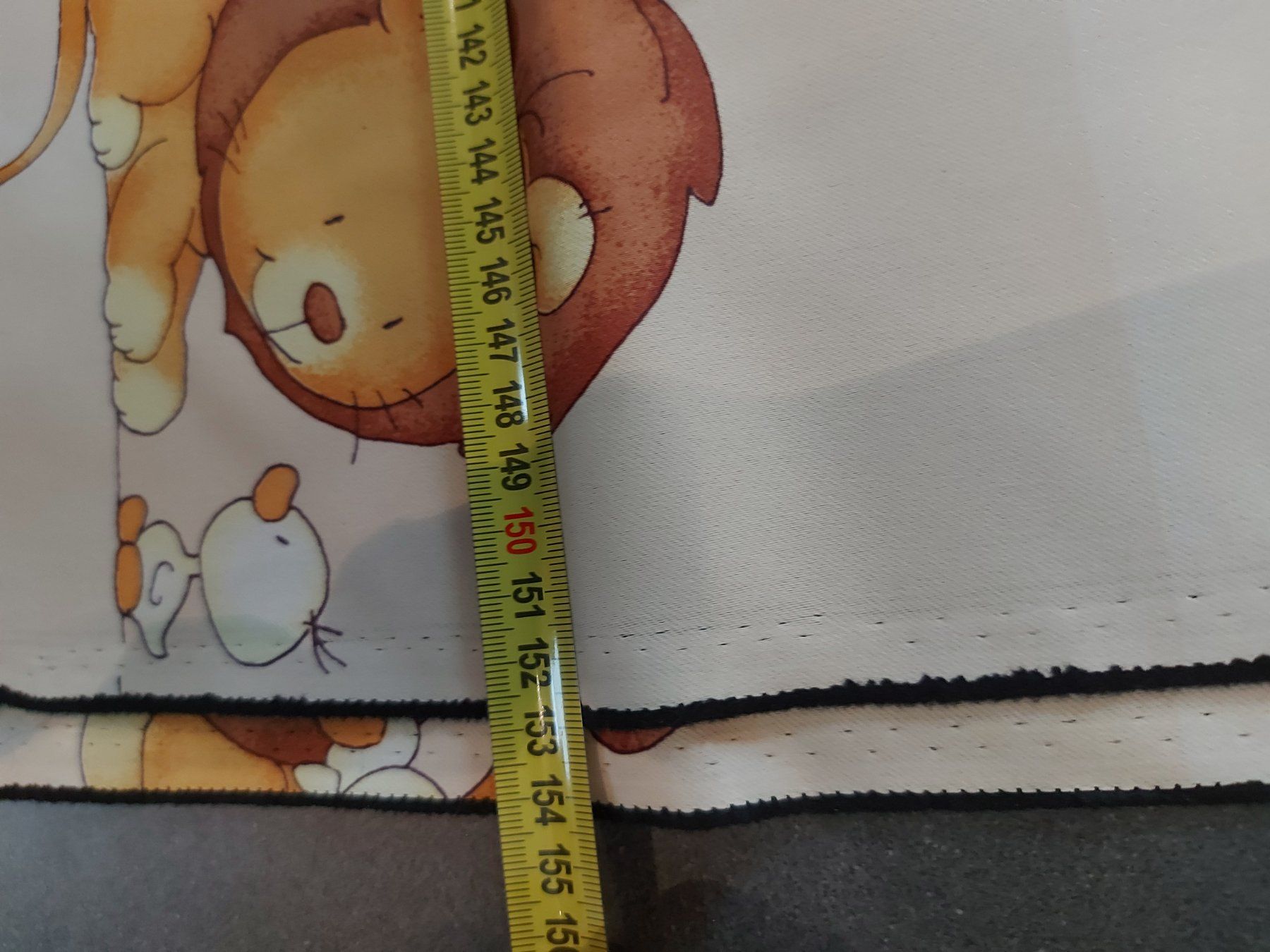 Tende: Vorhangstoff dick Löwe mit Ente - Kinderzimmer – Nuovo (secondo la descrizione) da Trimbach venduto da Shanja99 2