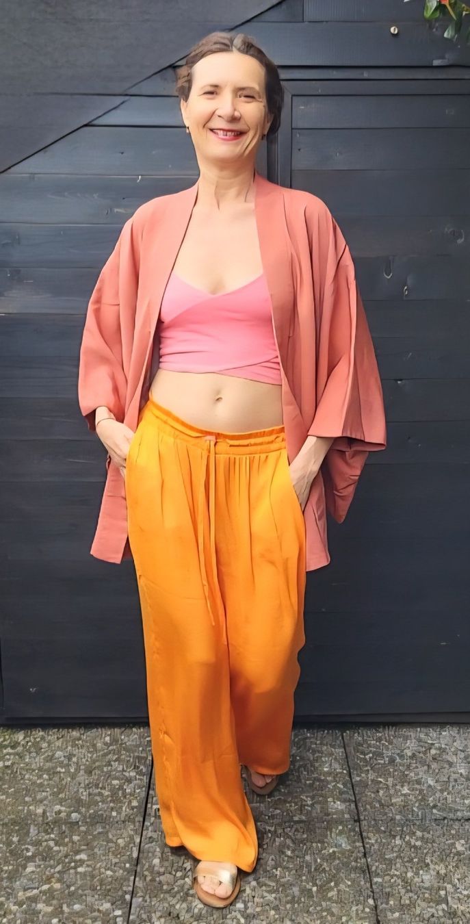 Kimono: Kimono orange – Nuovo (secondo la descrizione) da Fribourg venduto da VictoriaShop7 8
