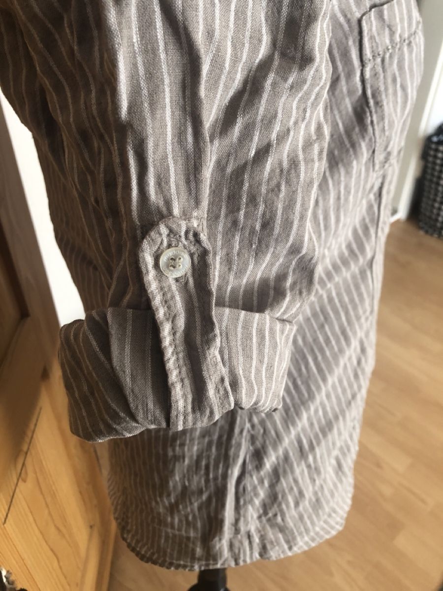 Camicette: Chemise/Tunique rayée , taille 36/38 en lin – Usato da Biel/Bienne venduto da Lianumi 1