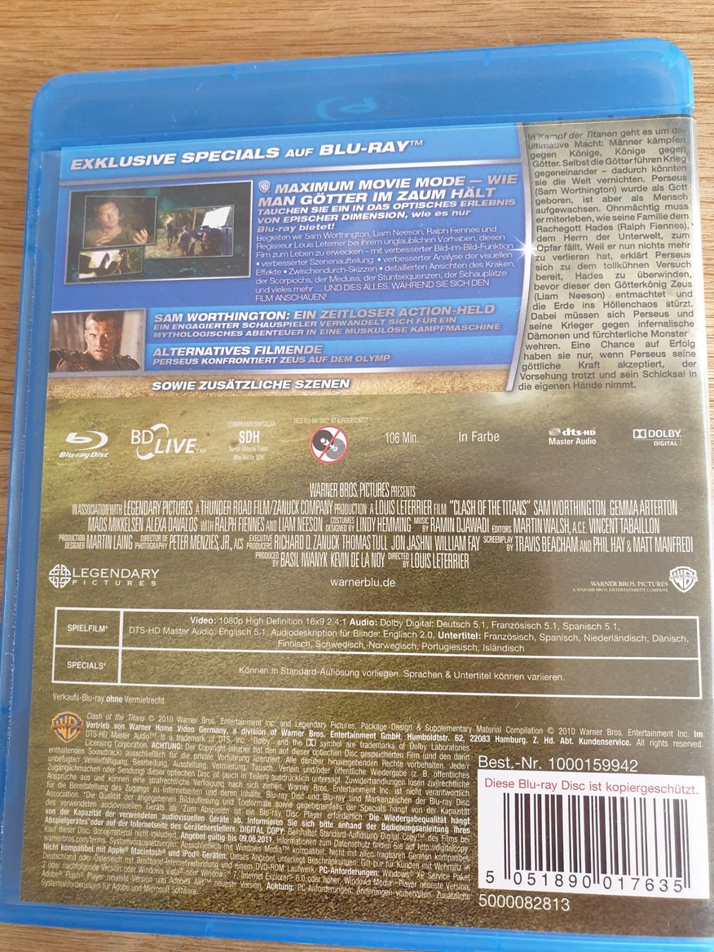 Tutti i DVDs: Kampf der Titanen – Usato da Moosseedorf venduto da Feinbein 1