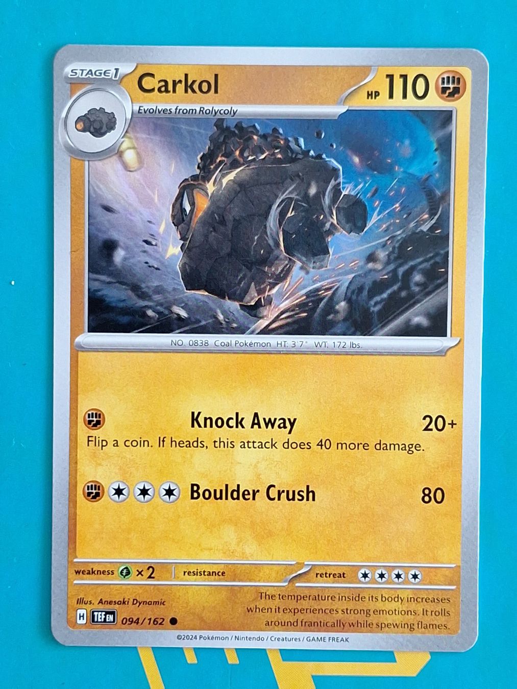 Pokémon Carte collezionabili: Carkol - Temporal Forces Pokemon - #7.1 – Usato da Altstätten SG venduto da GGsGameshop