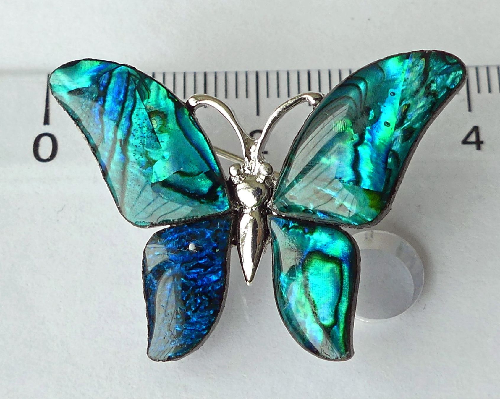 Spille & Fermagli: Brosche mit Paua Muscheln – Nuovo e nell'imballaggio originale da Matten b. Interlaken venduto da kero71 3