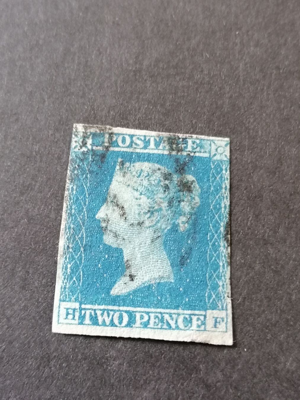 Tutti i francobolli: Two pence blue 1841  – Usato da Happerswil venduto da tschergi