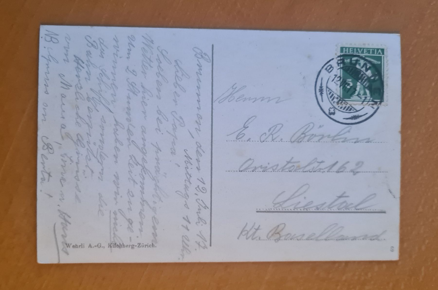 Ansichtskarten: Uri Rotstock 1917 – Gebraucht aus Ebikon von Donar50 1