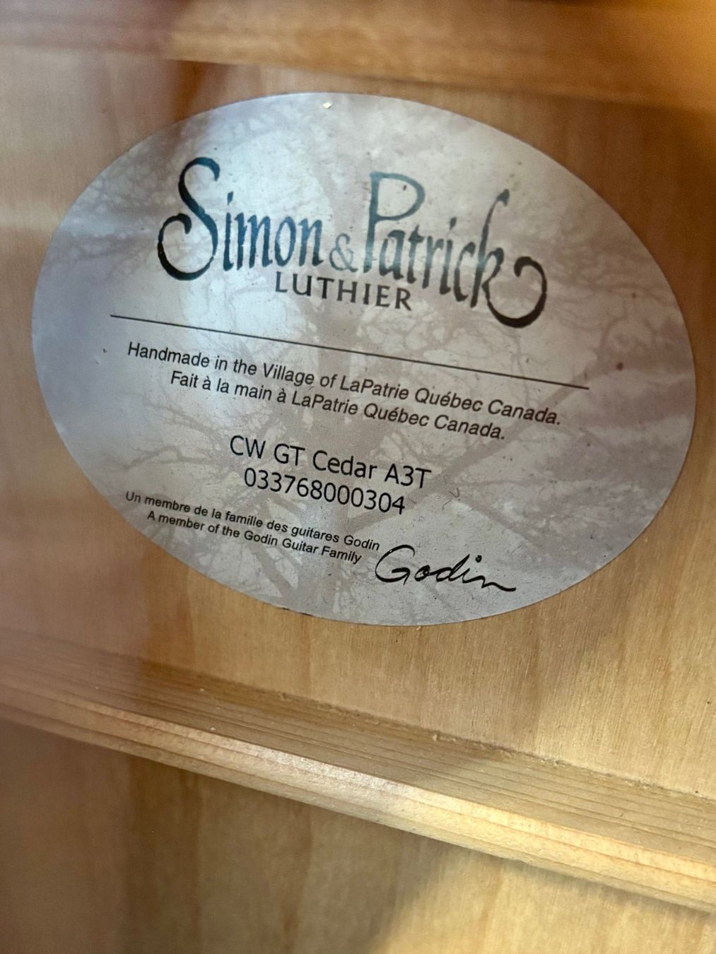 Strumenti musicali: Simon & Patrick Luthier - CW GT Cedar A3T - Occasion – Usato da Fully venduto da FNX_VS 4
