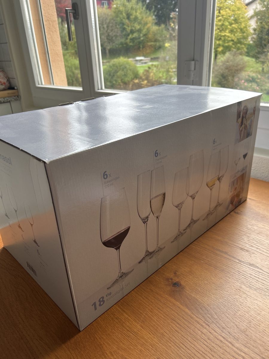 Bicchieri: Lunasol Weinglas set 18 tlg. – Nuovo e nell'imballaggio originale da Sempach Station venduto da Fleischfondue 2