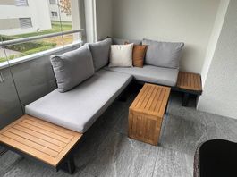 Balkon-Lounge inkl. Tisch