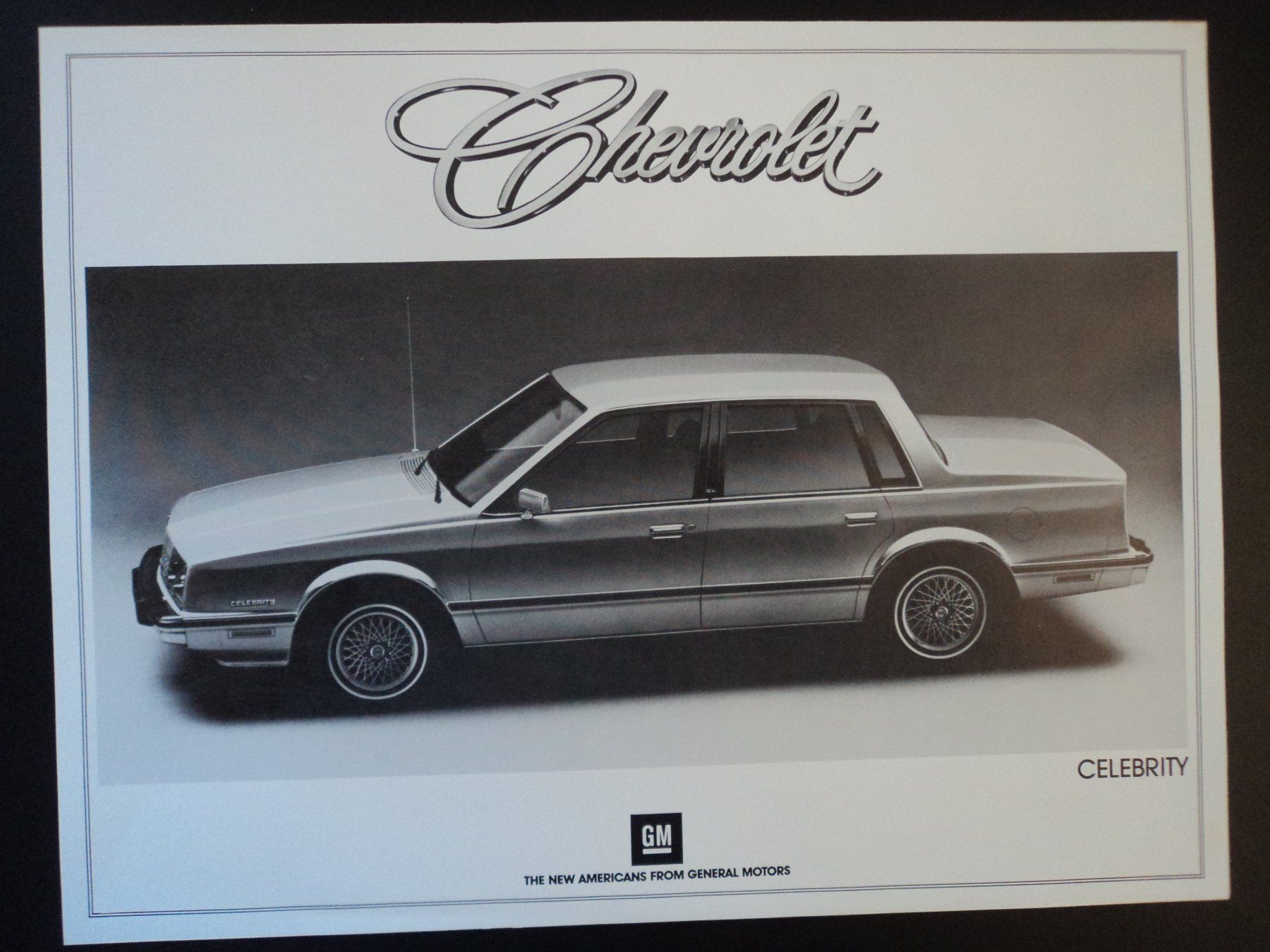 Chevrolet Documenti: Prospekt Datenblatt Chevrolet Celebrity 1982 – Usato da Schwarzenburg venduto da modelCARama