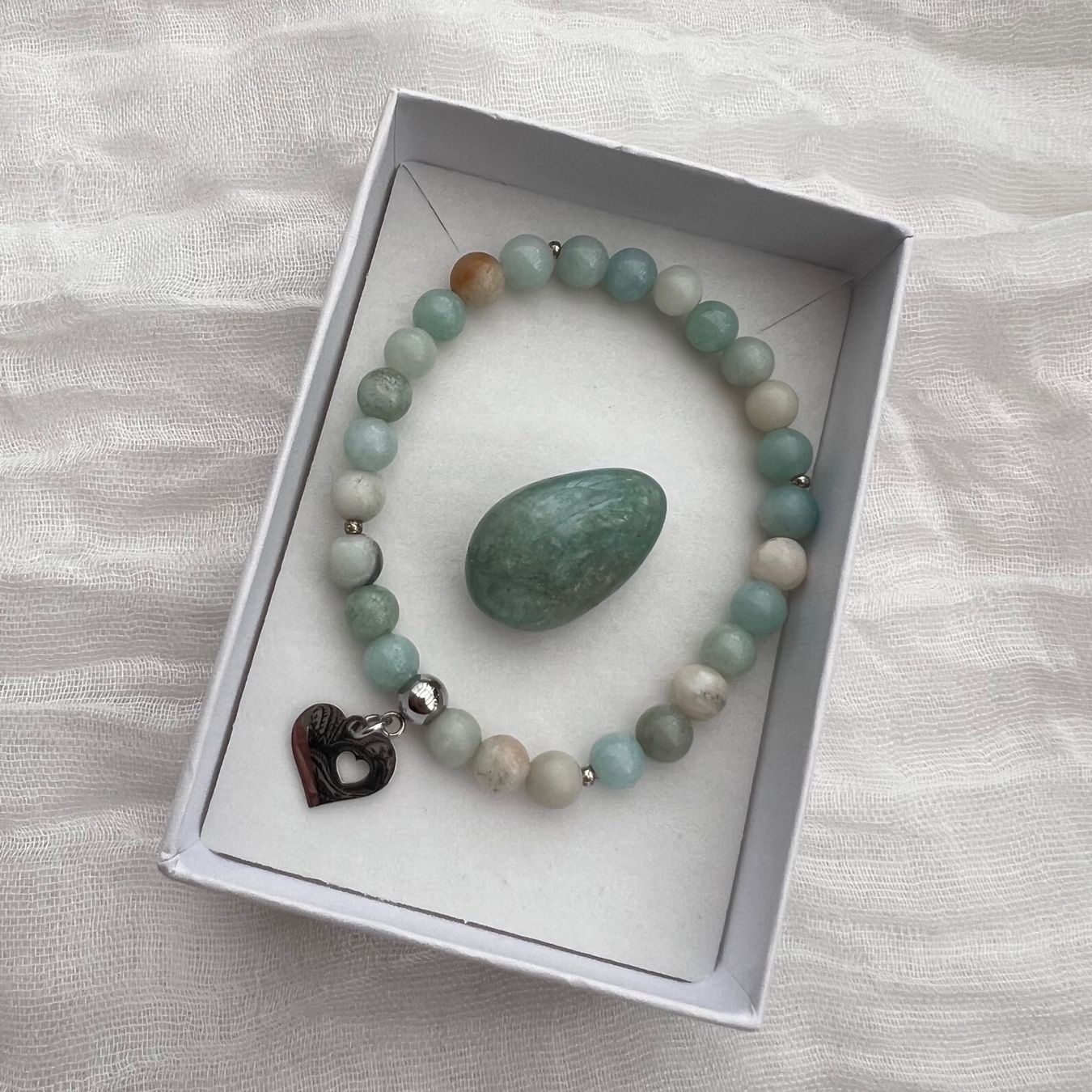 Bracciali & Braccialetti: Bracelet en amazonite - Amazonit Armband – Nuovo e nell'imballaggio originale da Pully venduto da sunaddict 3