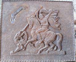 St. Georges Drachentöter Kaminplatte