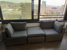 Bequemes Garten Sofa Lounge Set von Limare 3 Teilig