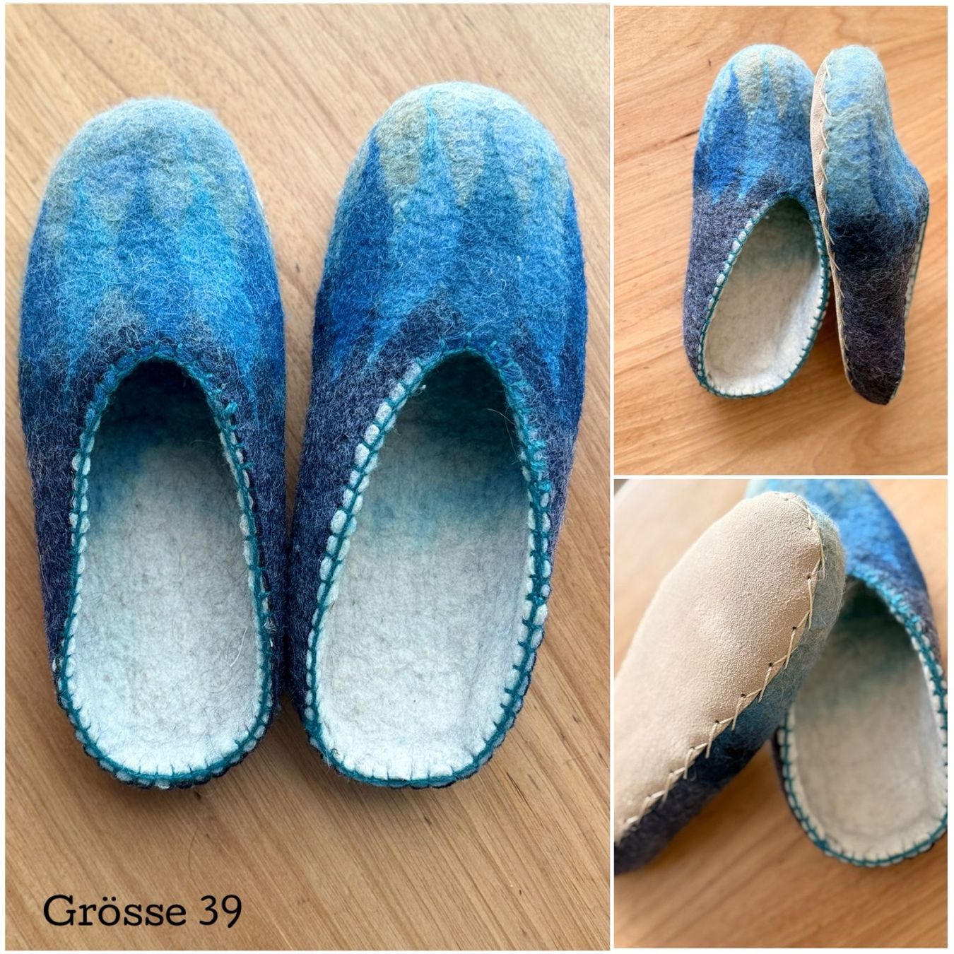 Herrenschuhe: Alpaka Hausschuhe handgemacht – Neu und originalverpackt aus  von