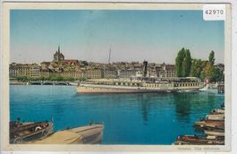 Geneve - Bateau-Salon "La Suisse" - Dampfer - Litho