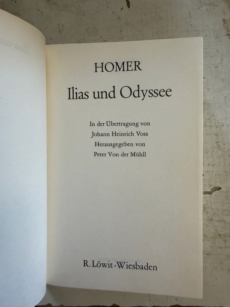 Bücher: Homer: Ilias und Odyssee – Gebraucht aus Dietikon von Buchantiqdietikon 1