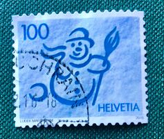 Nr.1612  Schneemann Dauermarken GESTEMPELT 2016   