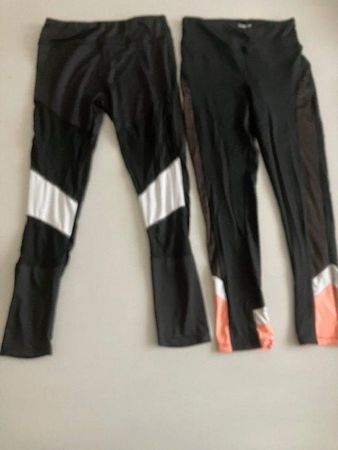 2 Leggings sport femme taille 40