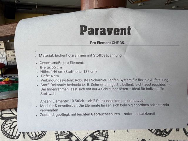 Paraventi: Paravent – Usato da Rothrist venduto da Pamosliq