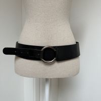 Schwarzer, cooler Ledergürtel Gr. 95
