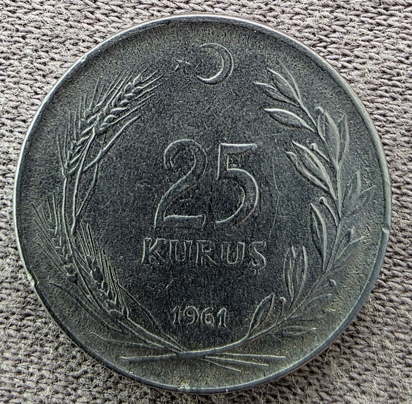 Tutti le monete: Türkei 25 Kurus 1961 – Usato da Dietikon venduto da Saka0