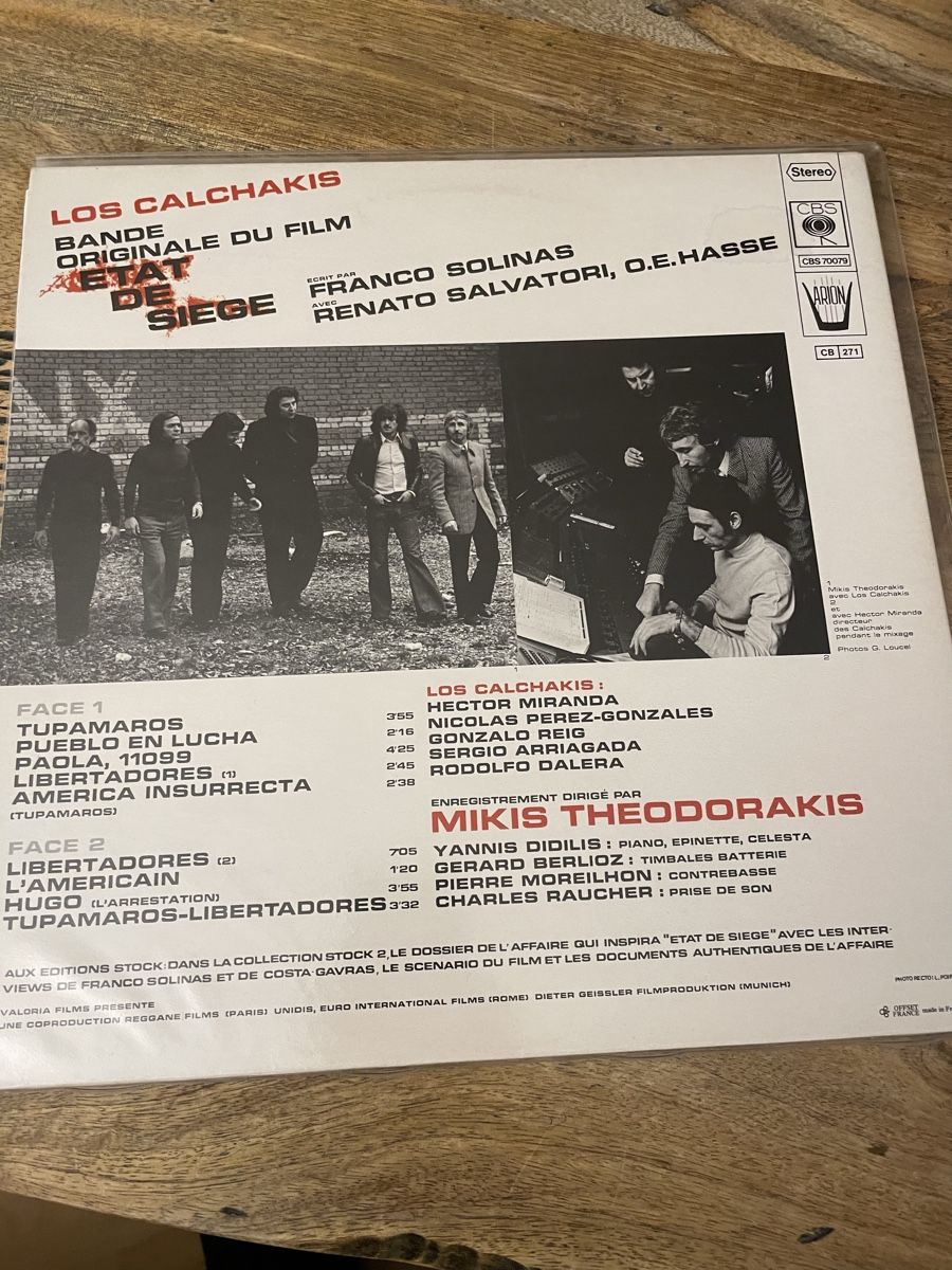 Dischi in vinile: Etat de Siege - Mikis Theodorakis – Usato da Hombrechtikon venduto da baersandro 1