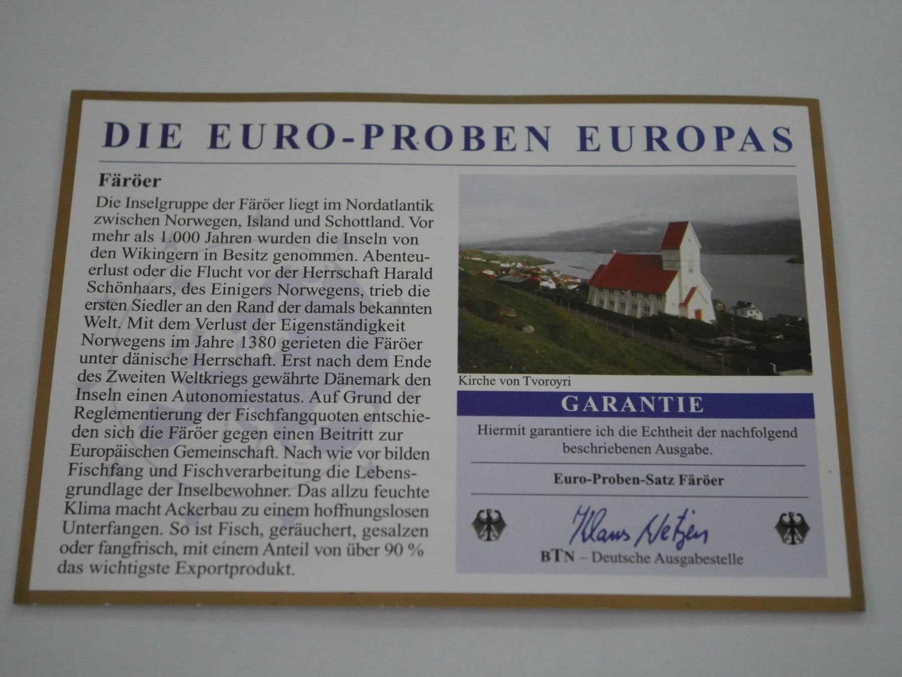 Tutti le monete: Euro Probe Färöer 2004 ***TOP*** – Nuovo e nell'imballaggio originale da Kreuzlingen venduto da Samson01 2