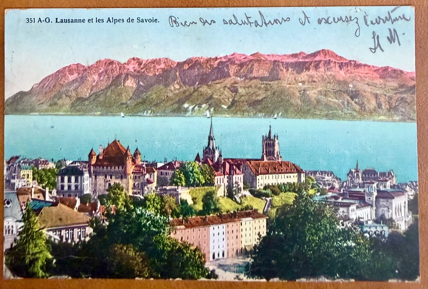 Cartoline postali: Lausanne - Quartier du Château 1902 – Usato da Lutry venduto da Ediego