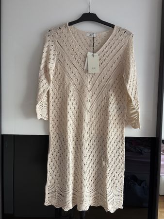 JDY Strickkleid, beige, Gr. M, neu mit Etikett, Sommer