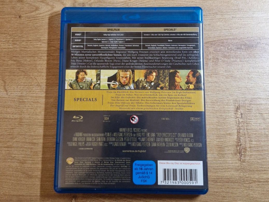 Tutti i DVDs: Troja (2004) Bluray – Usato da Pfungen venduto da Whitie 1