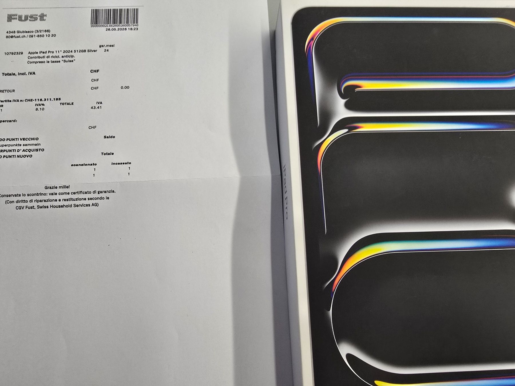 Apple Tablet PC: iPad Pro 11" M4 512GB Wi-Fi Silver, versiegelt – Nuovo e nell'imballaggio originale da Winterthur venduto da iva_8kzf 2