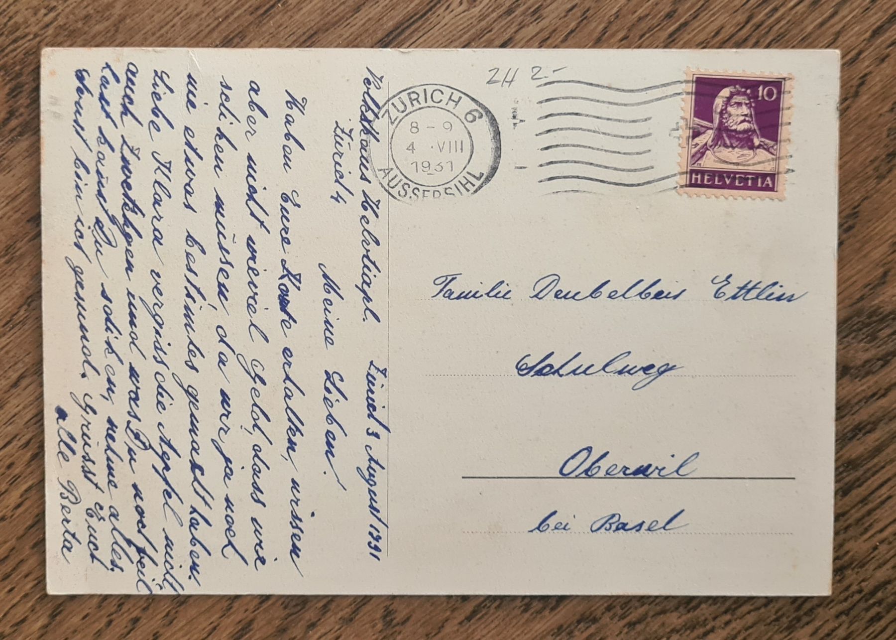 Cartoline postali: Zürich Landesmuseum 1931 – Usato da Ebikon venduto da Donar50 1